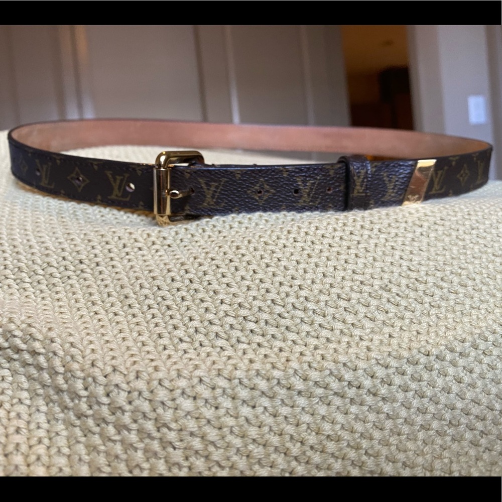 Authentic Louis Vuitton Monogram 15mm Belt